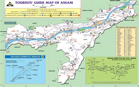 Guide Map And Brochure Directorate Of Tourism Government Of Assam India