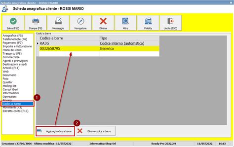 Codici A Barre Identificativi Per Le Anagrafiche Ready Pro Manuale