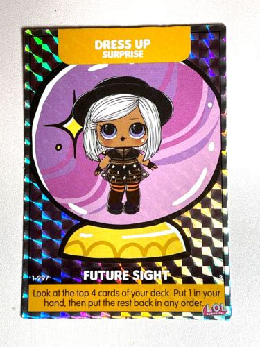 Lol Surprise Dance Off 1 297 Future Sight Dress Up Ultra Rare Card Ebay