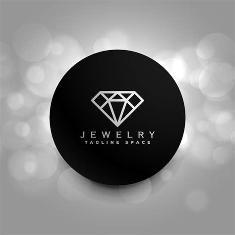 Modelo De Design De Cone De Logotipo De Diamante De Joias Elegantes