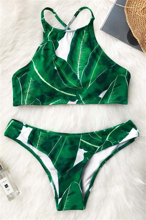 Living For Forest Leaves Bikini Set