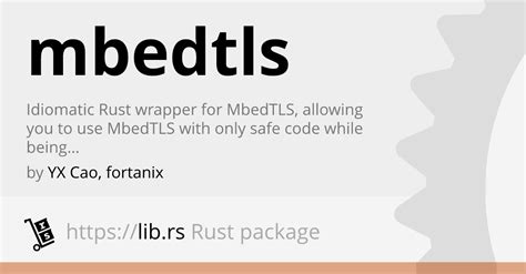 Mbedtls Embedded Dev In Rust Lib Rs