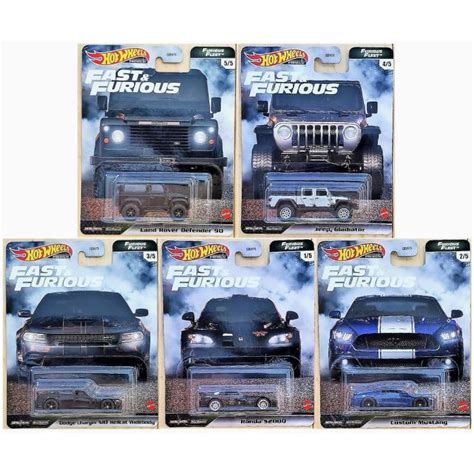 Hot Wheels Fast Furious Furious Fleet Set Completo 5 Miniaturas Velozes E Furiosos