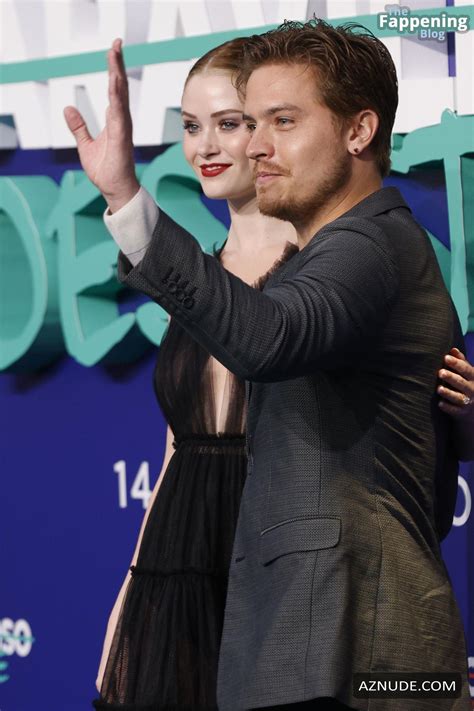 Virginia Gardner Sexy Flashes Her Hot Boobs Wearing An Amazing See Through Black Dress At Cines