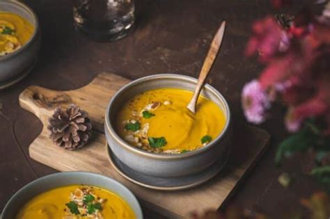 Velout Potimarron Et Courge Butternut Au Lait De Coco