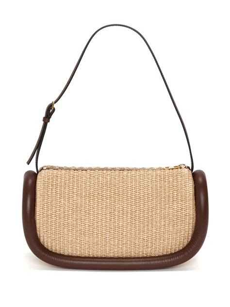 Jw Anderson Bumper Raffia Shoulder Bag Farfetch