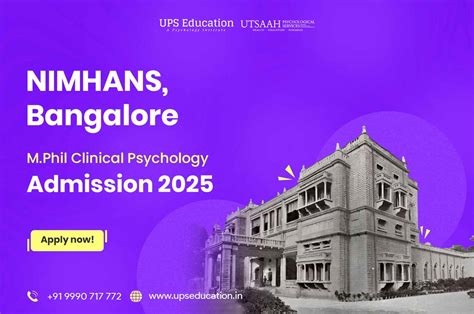 NIMHANS MPhil Clinical Psychology 2025 - UPS Education