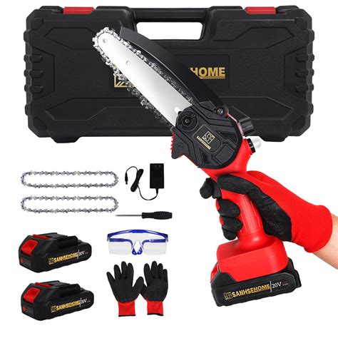 Snapklik Sanhsehome Mini Chainsaw Cordless Portable Inch