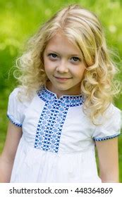 Cute Blonde Girl Outdoors Summer Stock Photo 448364869 Shutterstock