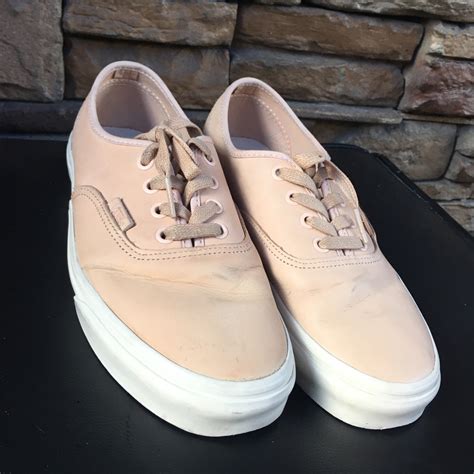 Vans Nude Leather Women S Fashion Footwear Loafers On Carousell
