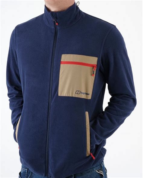 Berghaus Aslam Micro Fleece Jacket Navysand 80s Casual Classics