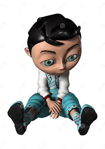 3d Rendering Cartoon Boy On White Stock Illustration Illustration Of Cartoon Isolated 83937493