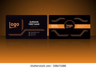 business card form chip stock vector royalty