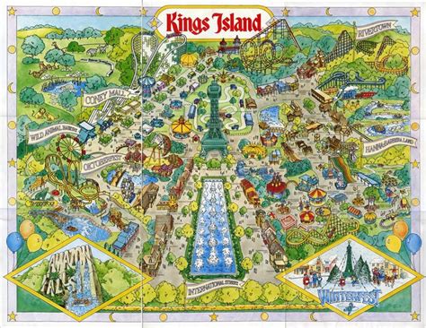 Kings Island Historical Maps Fun Food Blog