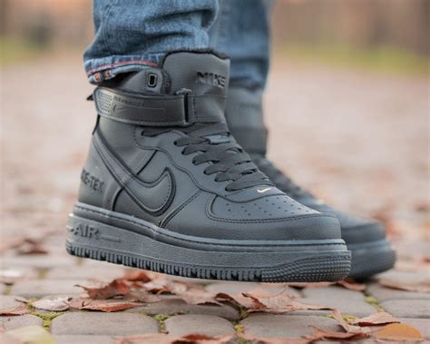 Кроссовки Мужские Зимние Nike Air Force Gore-Tex Чорные, Найк Аир Форс ...