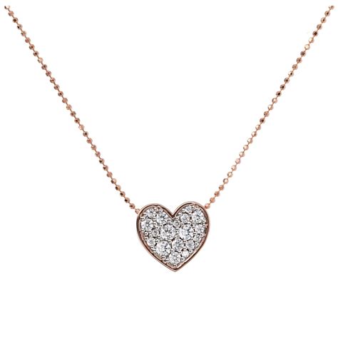 Bronzallure Heart Necklace - Sapphires Jewellers