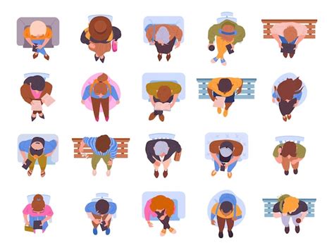 Top Down Character Vectors And Illustrations For Free Download Freepik