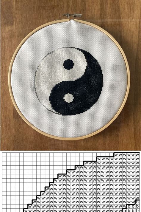 Find Your Balance By Stitching This Classic Yin Yang Symbol Ying Yang