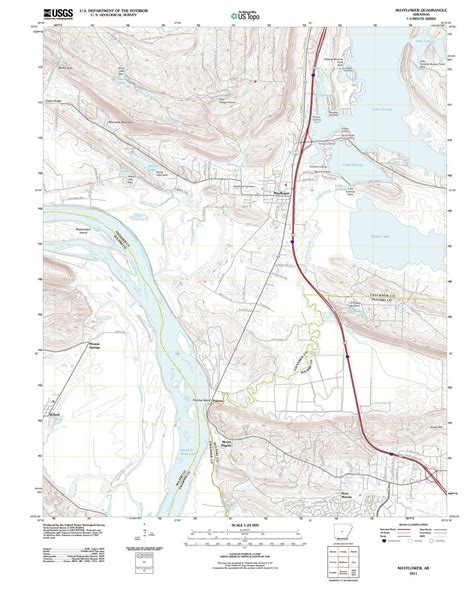 2011 Mayflower, AR - Arkansas - USGS Topographic Map
