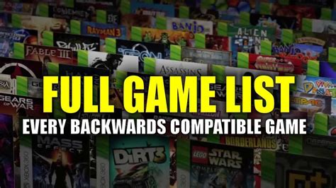 List Of Xbox 360 Games That Are Backwards Compatible at Nina Pierson blog