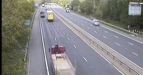 M4 Traffic Heavy Delays After Vehicle Crashes Into Central Reservation