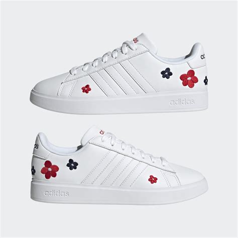 Adidas Grand Court Cloudfoam Lifestyle Court Comfort Shoes White Adidas Uae