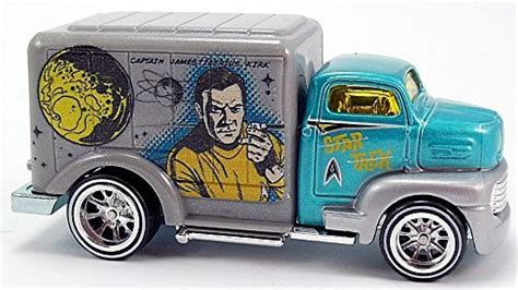 Hot Wheels 49 Ford C O E 14 Pop Culture Star Trek Blue Captain Kirk Contemporary