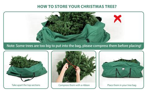 Amazon Dinoera Rolling Large Christmas Tree Storage Bag Fits Up