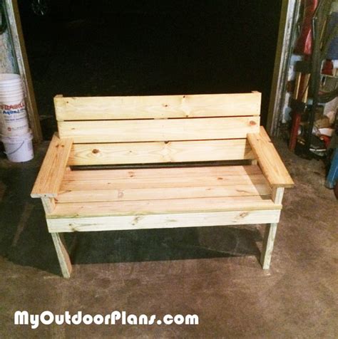 DIY Park Bench | MyOutdoorPlans | Free Woodworking Plans and Projects ...