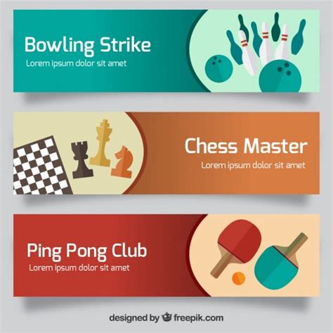 Free Vector Sport Banners With Elements