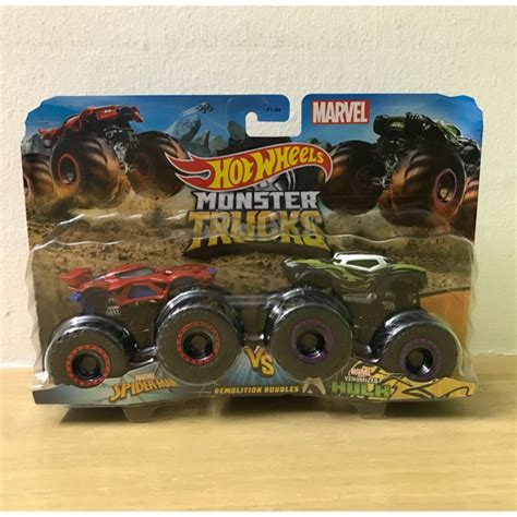 Latest Hot Wheels Monster Trucks Spider Man Vs Hulk Shopee Malaysia