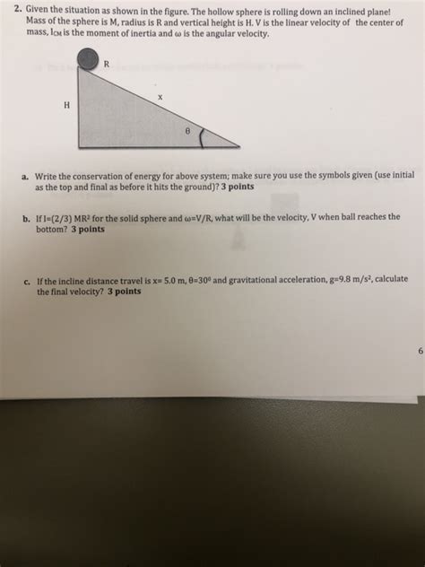 Solved 2 Given The Situation As Shown In The Figure The