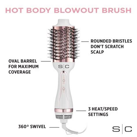 StyleCraft Hot Body Ionic In Blowout Hot Air Brush Hair Dryer Volumizer Count King Soopers