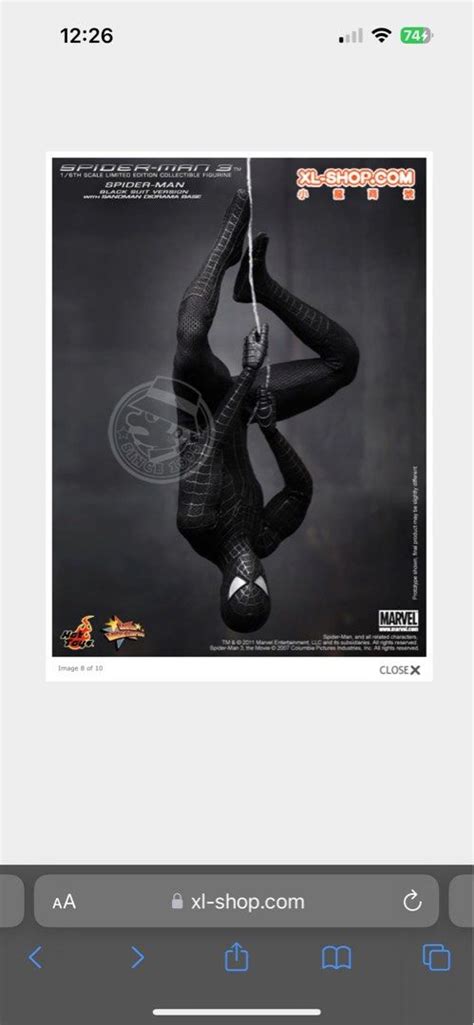 Hot Toys MMS Spider Man Black Suit Version Hobbies Toys Toys Games On Carousell