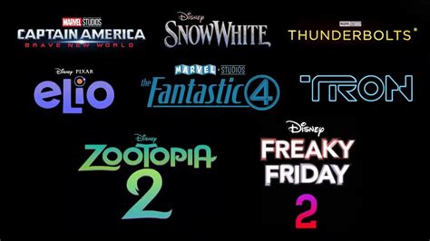 Disney movies lineup till 2025