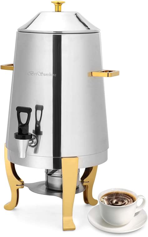 Amazon Brisunshine L Hot Beverage Dispenser Stainless Steel Coffee Chafer Urn Hot
