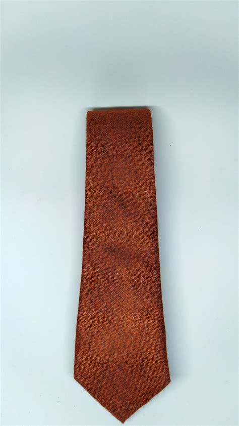 Burnt Orange Tie Set Knotted Ties