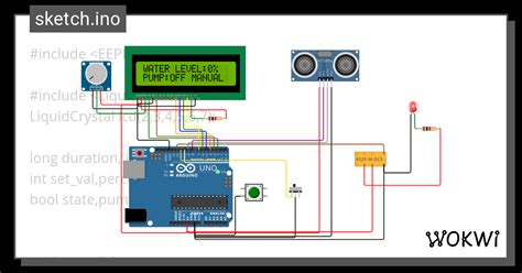 AUTOMATIC WATER LEVEL CONTROLLER USING ARDUINO Copy Wokwi ESP32