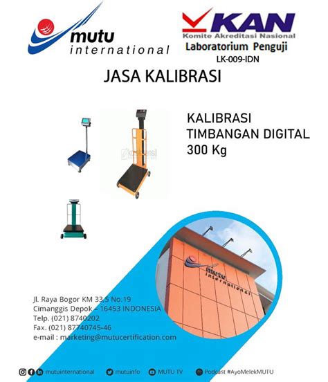 Kalibrasi Timbangan Digital 300 Kg Khusus Timbangan Kasar