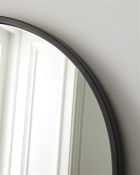 Зеркало в черной арочной раме "Хансен" • Louvre Home