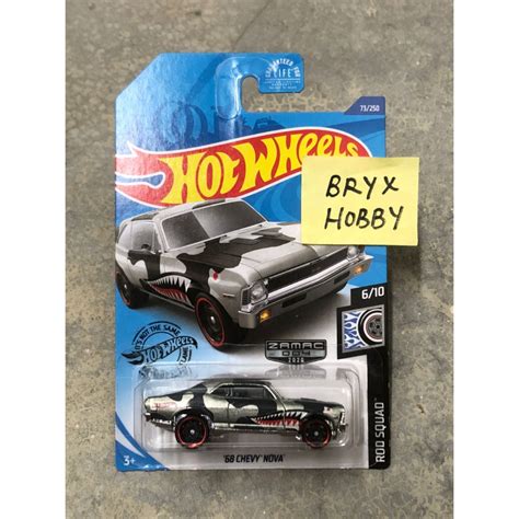 Hot Wheels 2018 US Carded Rod Squad 68 Chevy Nova 6 GHG35 D9C0F Zamac Shopee Malaysia