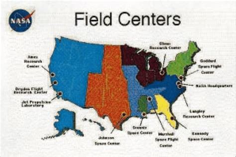 Map Of Nasa Facilities