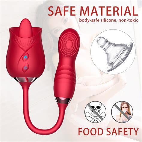 Silicone Sex Toy Best Supplier 10 Speeds Clitoris Stimulator Rose Adult