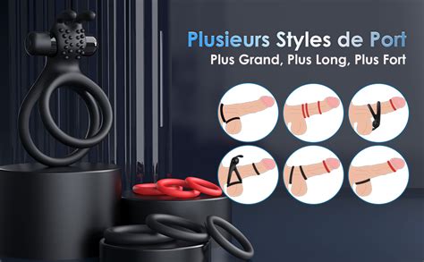 Anneaux De P Nis Sex Toys Anneau Penien Anneau Homme Double Anneau P Nis Avec Vibromasseur