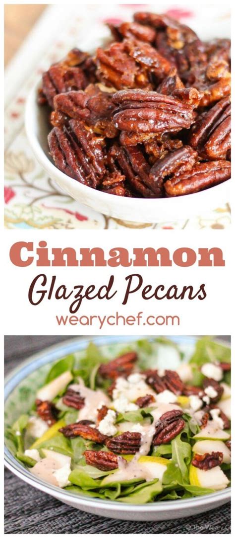 Easy Cinnamon Glazed Pecans - The Weary Chef