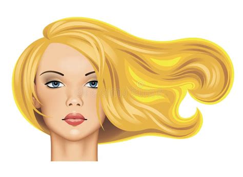 Jolie Blonde Illustration Stock Illustration Du Assez