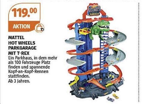 Mattel Hot Wheels Parkgarage Mit T Rex Angebot Bei M Ller Prospekte De