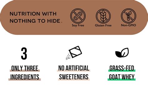 Amazon Naked Goat Chocolate Protein Powder Pasture Fed Goat Whey Protein Powder From