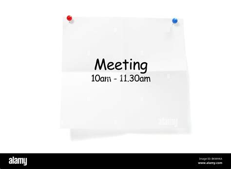 Paper with Message Stock Photo - Alamy