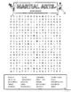 MARTIAL ARTS Word Search Puzzle Karate Jiu Jitsu Krav Maga More